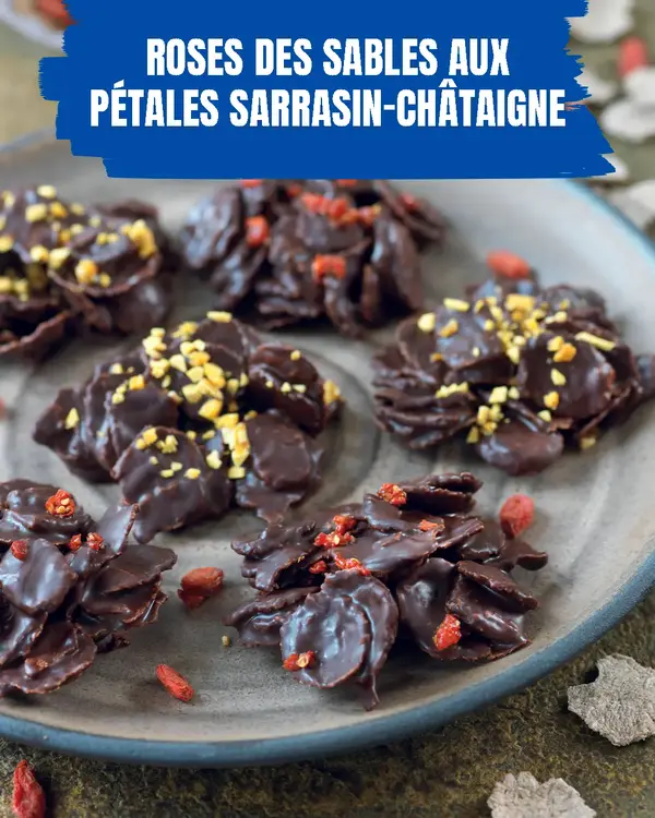 Roses des sables aux pétales sarrasin-châtaigne Roses des sables aux pétales sarrasin-châtaigne