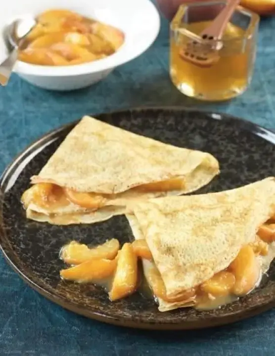 Crêpes et caramel d'orange