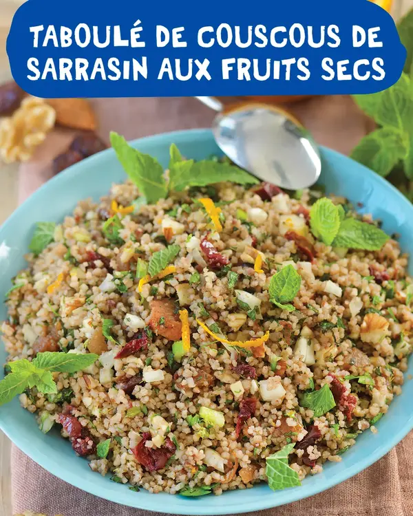 Taboulé de sarrasin aux fruits secs Taboulé de sarrasin aux fruits secs